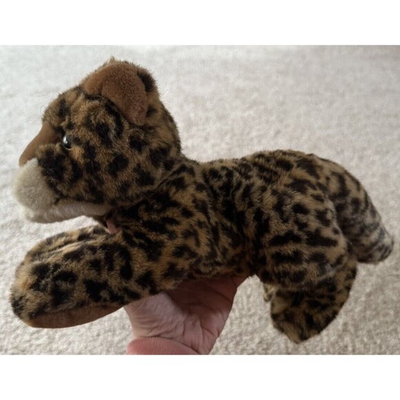 Vintage Aurora Leopard Cat Cheetah Plush 11" Stuffed Toy Lovey - Picture 1 of 3